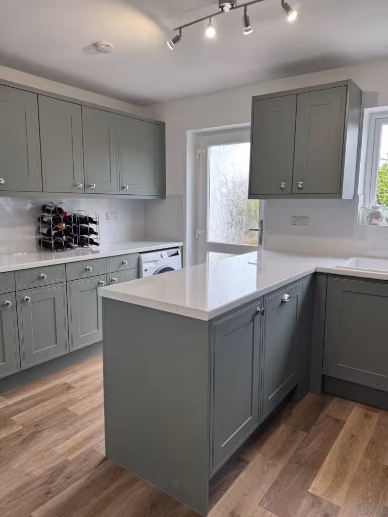 Recent Projects | Transforming a Tired Kitchen into a Modern Sage Green Fitted Kitchen Recent Projects | Transforming a Tired Kitchen into a Modern Sage Green Fitted Kitchen