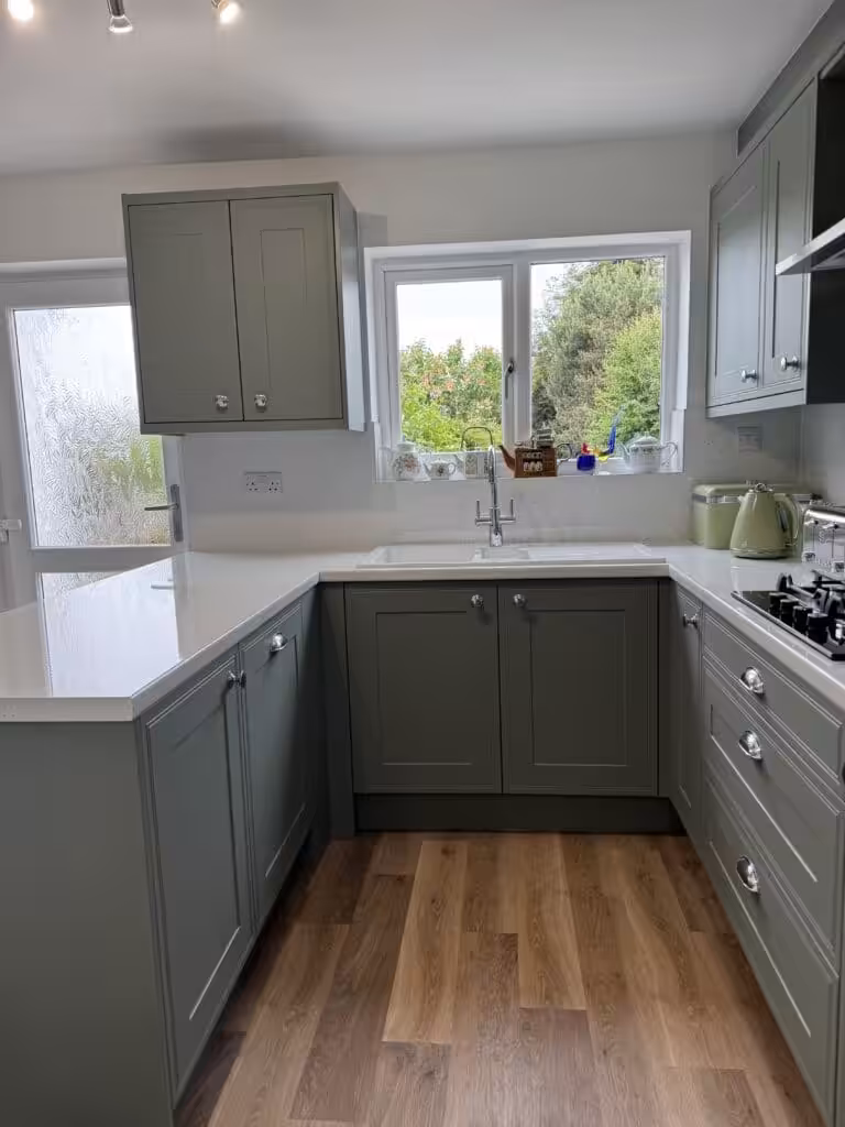 Recent Projects | Transforming a Tired Kitchen into a Modern Sage Green Fitted Kitchen Recent Projects | Transforming a Tired Kitchen into a Modern Sage Green Fitted Kitchen