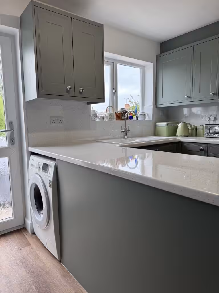 Recent Projects | Transforming a Tired Kitchen into a Modern Sage Green Fitted Kitchen Recent Projects | Transforming a Tired Kitchen into a Modern Sage Green Fitted Kitchen