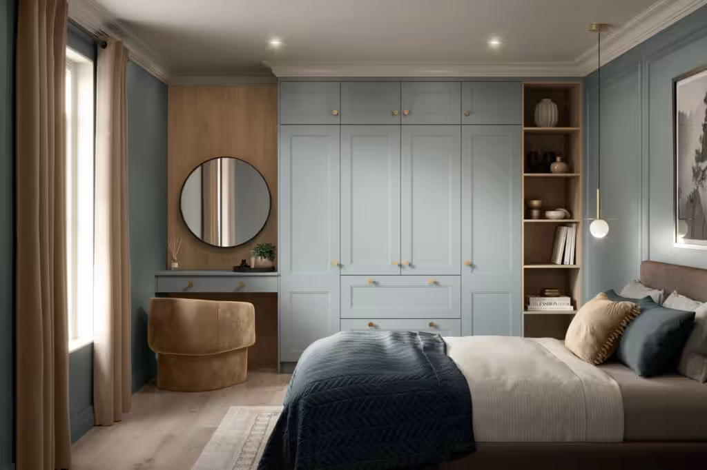 Recent Projects | 2025’s Blue Bedroom Trend: From Duck Egg to Deep Indigo Recent Projects | 2025’s Blue Bedroom Trend: From Duck Egg to Deep Indigo
